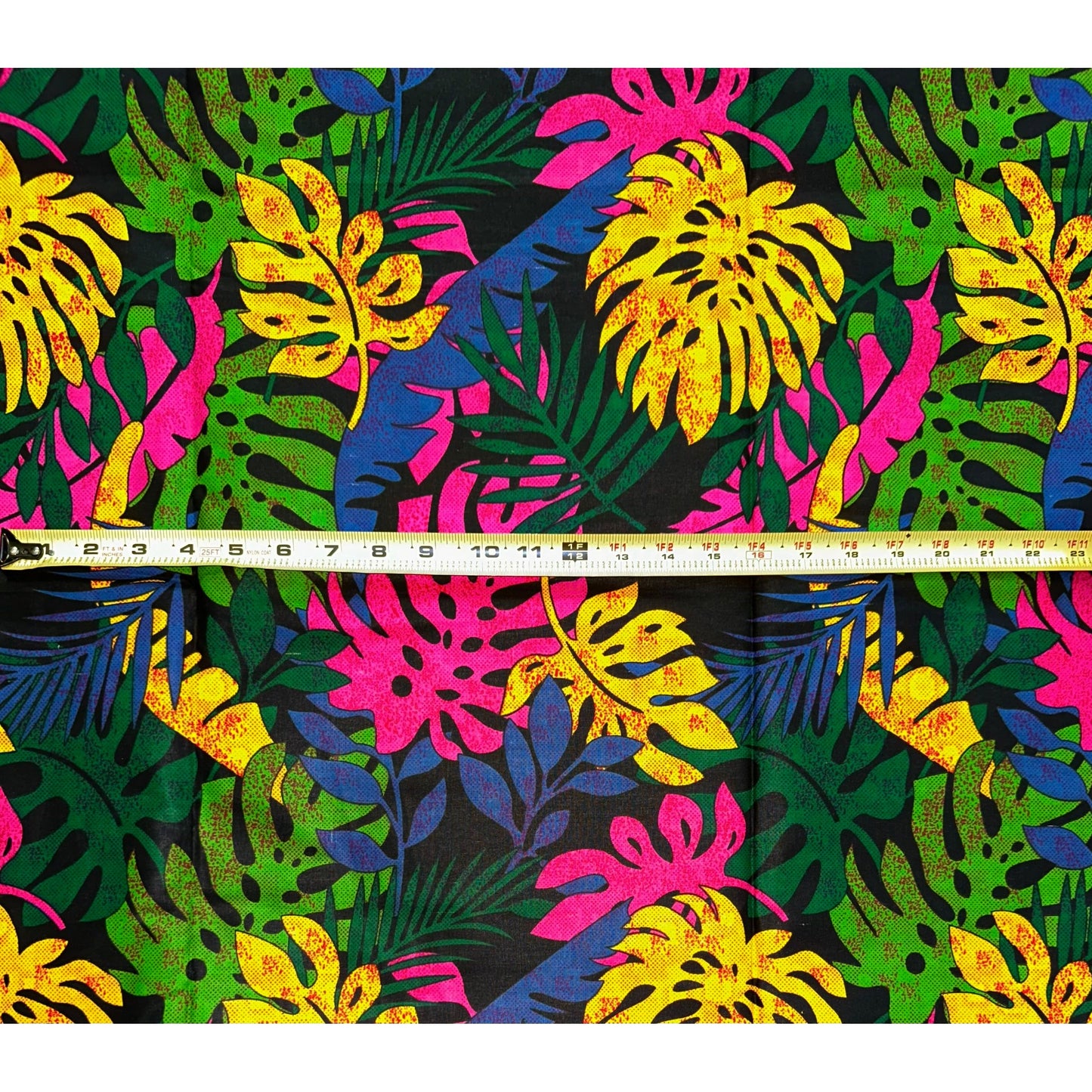 African Print Fabric/ Ankara - Blue, Yellow, Pink, Green, Black 'Pankshin Opulence' Design, YARD or WHOLESALE
