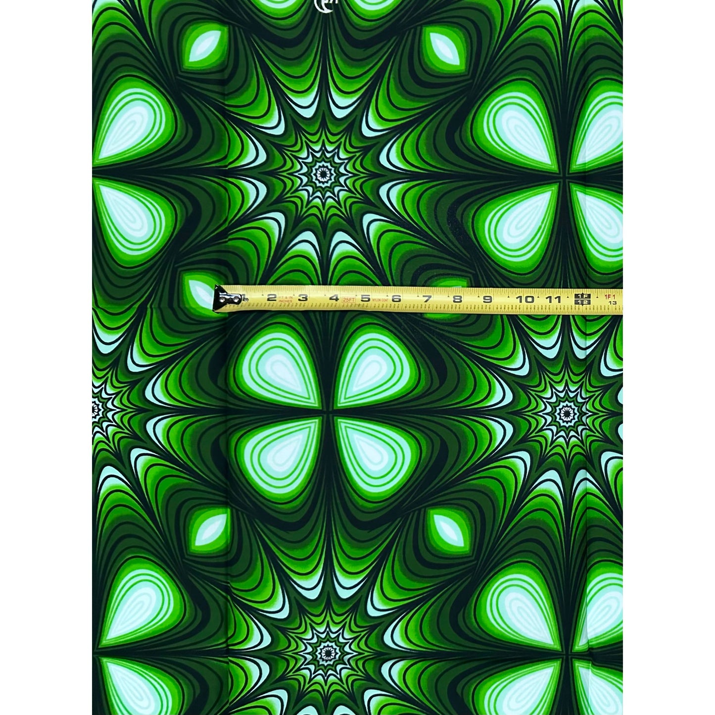 African Print Fabric/Ankara - Shades of Green "Nia Radiance" Design