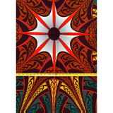 African Print Fabric/ Ankara - Orange, Brown, Green "Remi Joy" Design, Yard