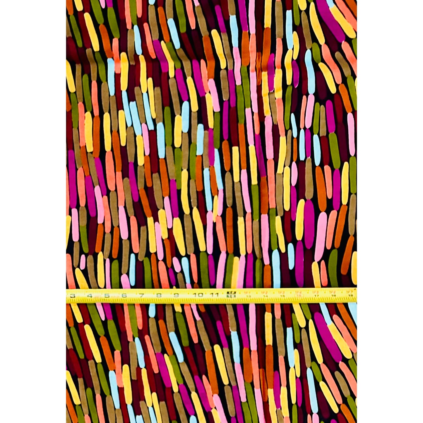 African Print Fabric/Ankara - Brown, Pink, Purple, Green, Yellow 'Solaryn Chromaflare', YARD or WHOLESALE