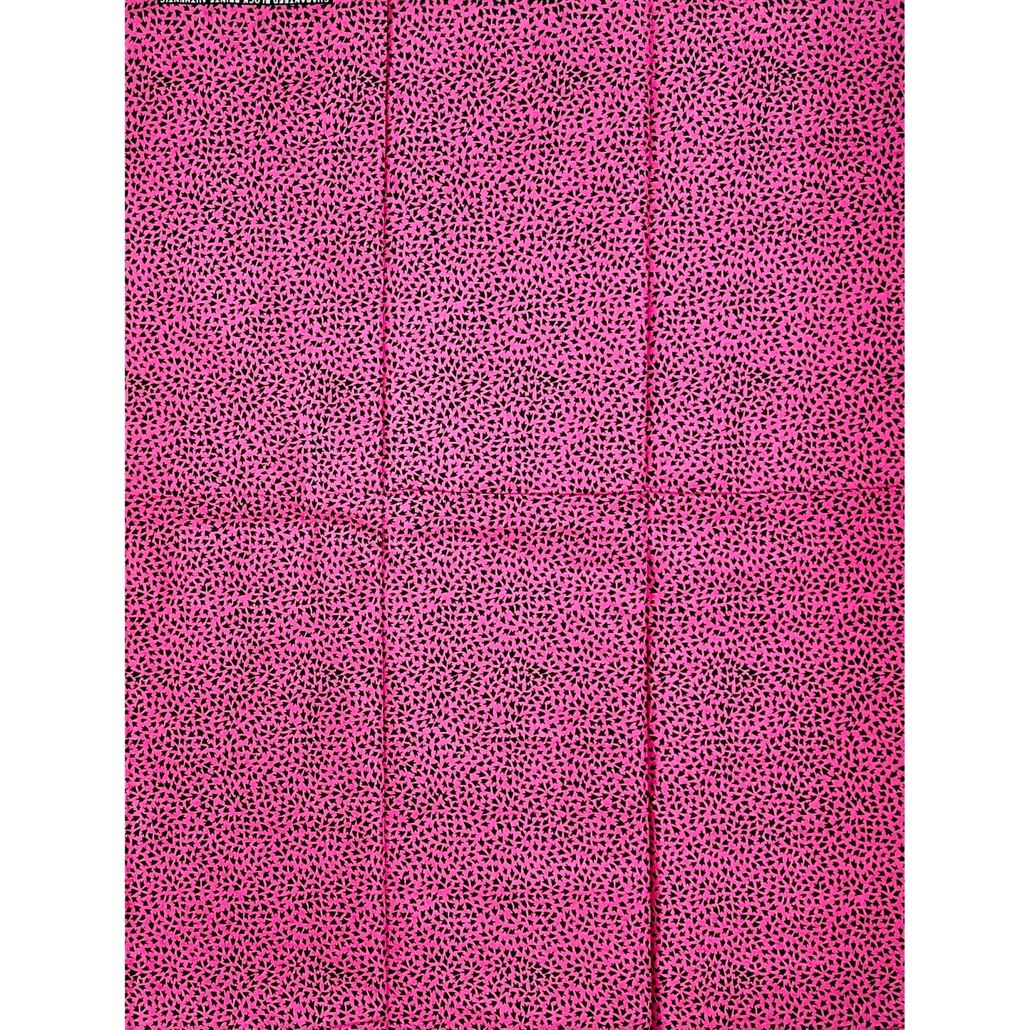 African Print Fabric/ Ankara - Pink, Black "Zuba Zuba", YARD or WHOLESALE