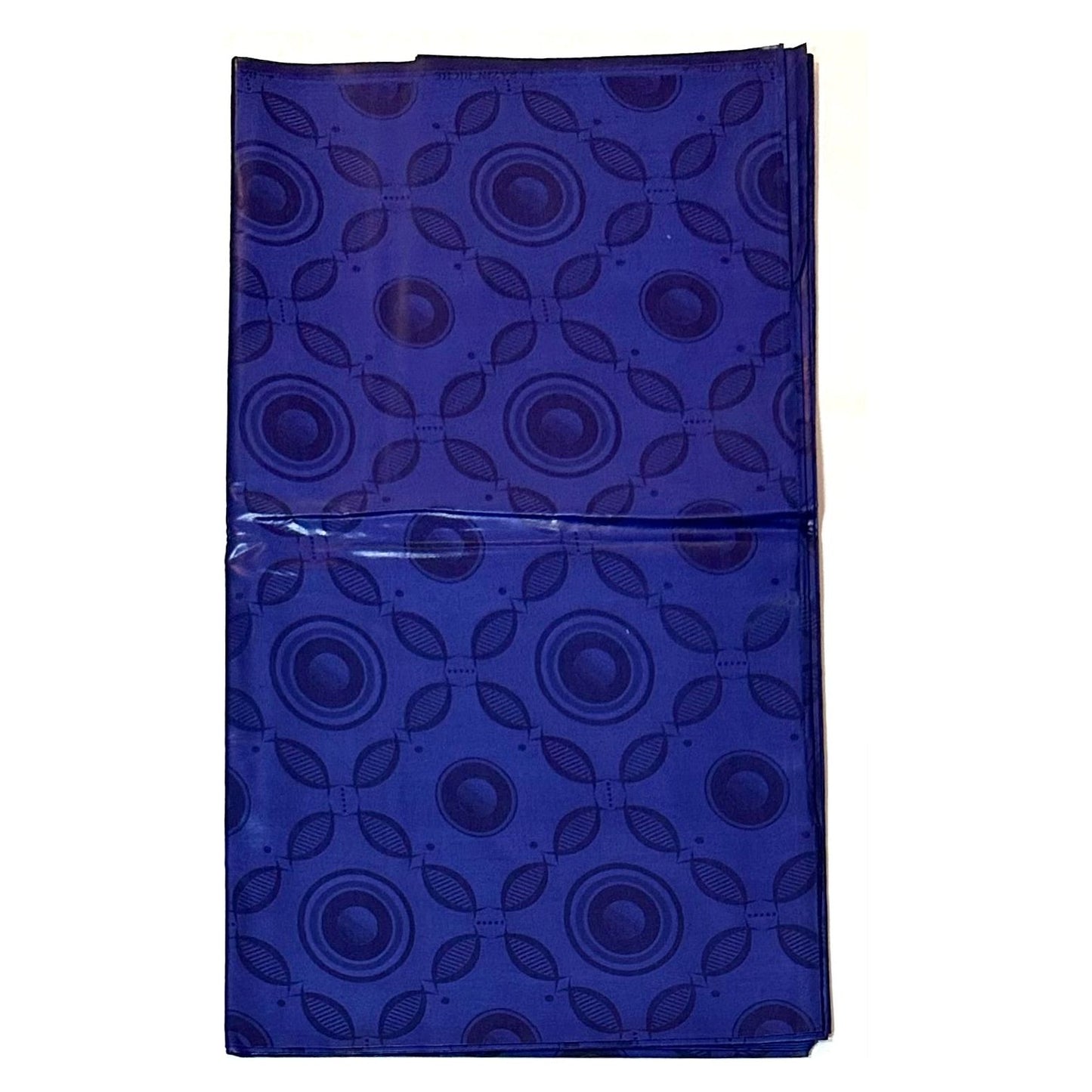 African Bazin (Brocade) Fabric - Blue, "Kanzi" Per Yard