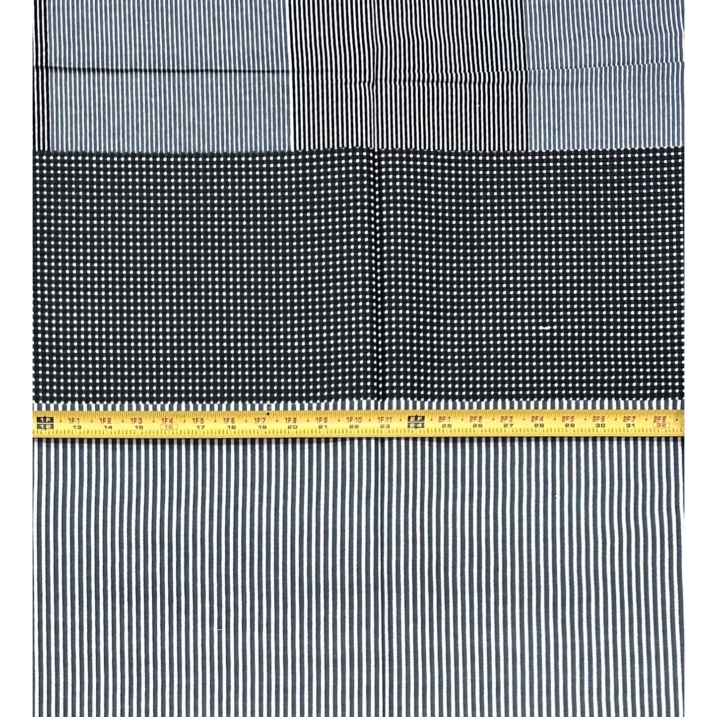African Print Fabric/ Ankara - Gray, Black, White 'Decatur Detour', YARD or WHOLESALE