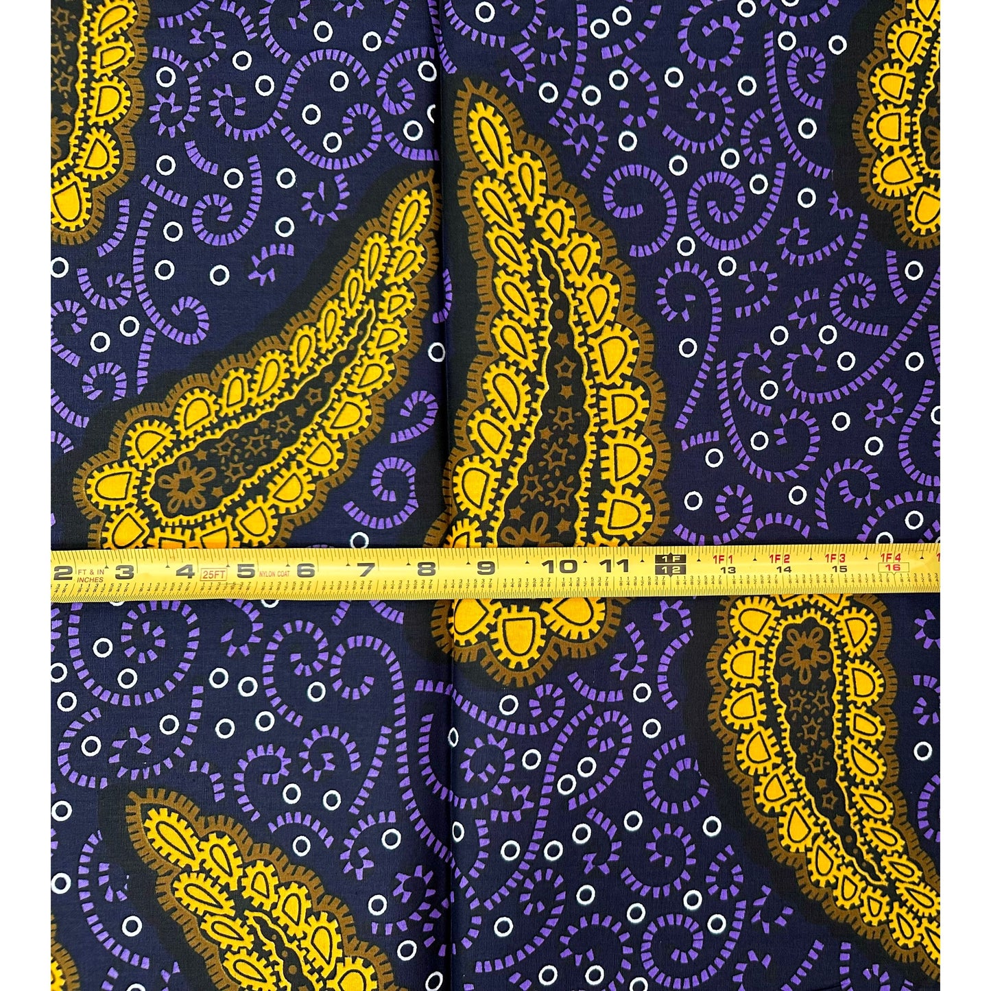 African Print Fabric/Ankara - Purple, Brown, Navy "Old Soul, Rich Vibe" Design