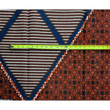 African Print Fabric/ Ankara - Brown, Blue 'Ezinne,' YARD