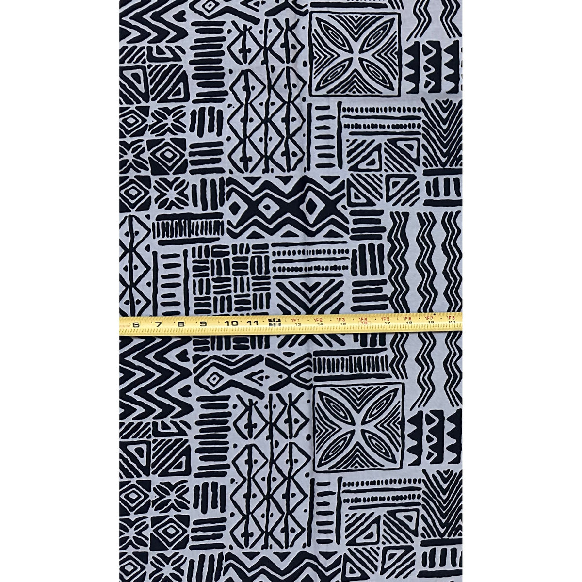 African Print Fabric/ Ankara - Gray, Black 'The Storykeepers' Design, YARD or WHOLESALE