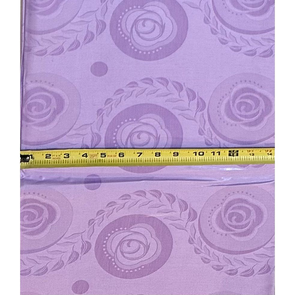 African Bazin (Brocade) Fabric - Lavender "Serenity" Per Yard