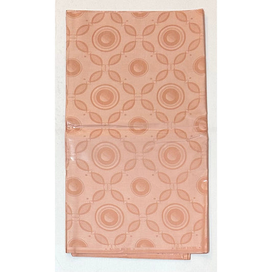 African Bazin (Brocade) Fabric - Dusty Pink, "Kanzi" Per Yard
