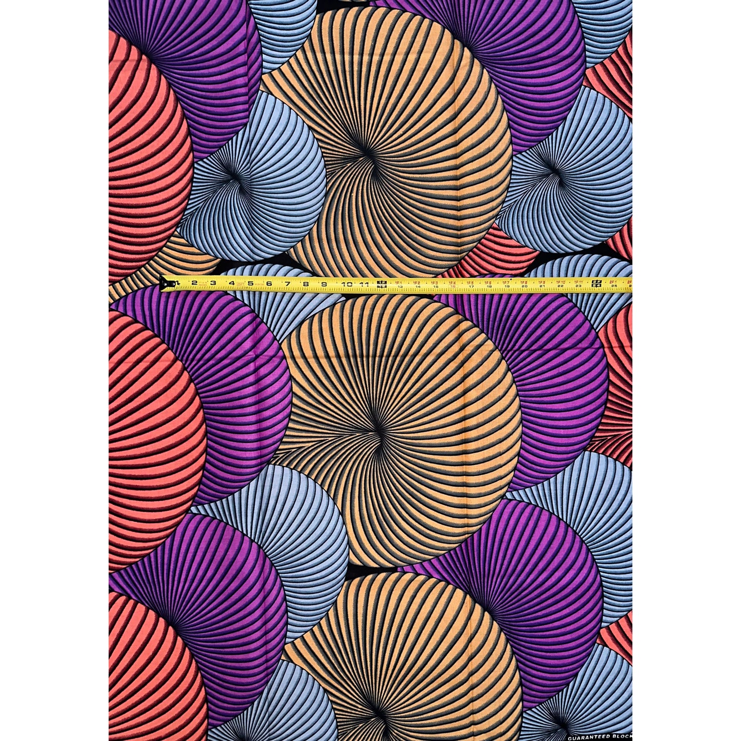 African Print Fabric/ Ankara - Pink, Purple, Beige, Gray 'Whirlwind', YARD or WHOLESALE
