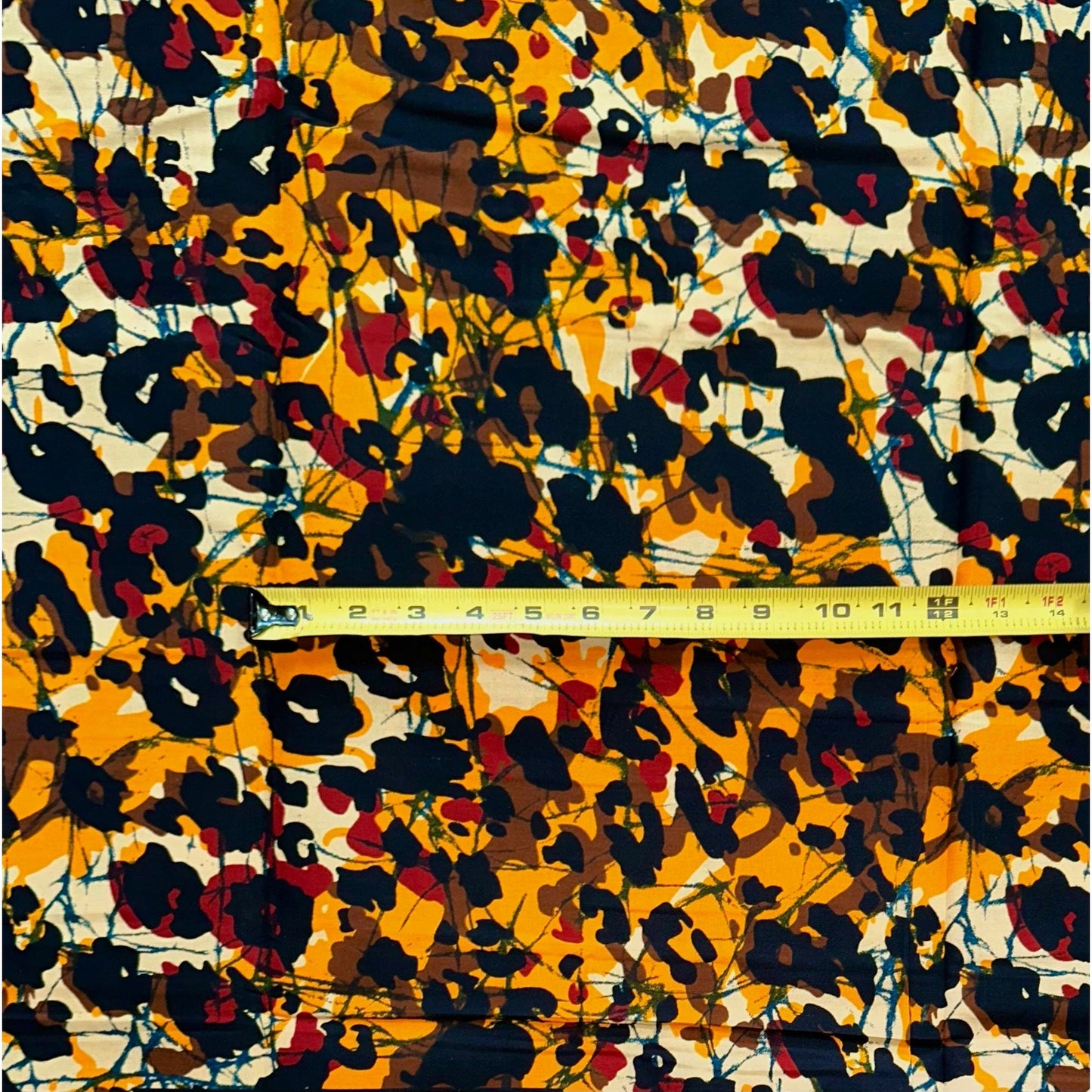 African Print Fabric/ Ankara - Black, Brown, Orange ‘Crazy, Sexy, Cool', YARD or WHOLESALE