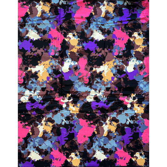 African Print Fabric/ Ankara - Purple, Pink, Brown, Gray, Black ‘Invest In Thyself', YARD or WHOLESALE