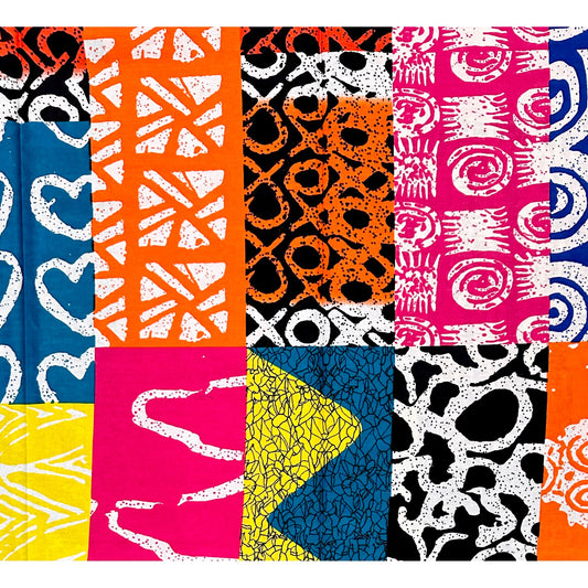 African Print Fabric/ Ankara - Multicolored 'The Loudest Woman in Lagos', YARD or WHOLESALE