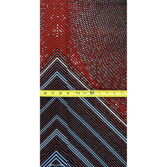African Print Fabric/ Ankara - Brown, Black "The Deal Closer", 1 YARD