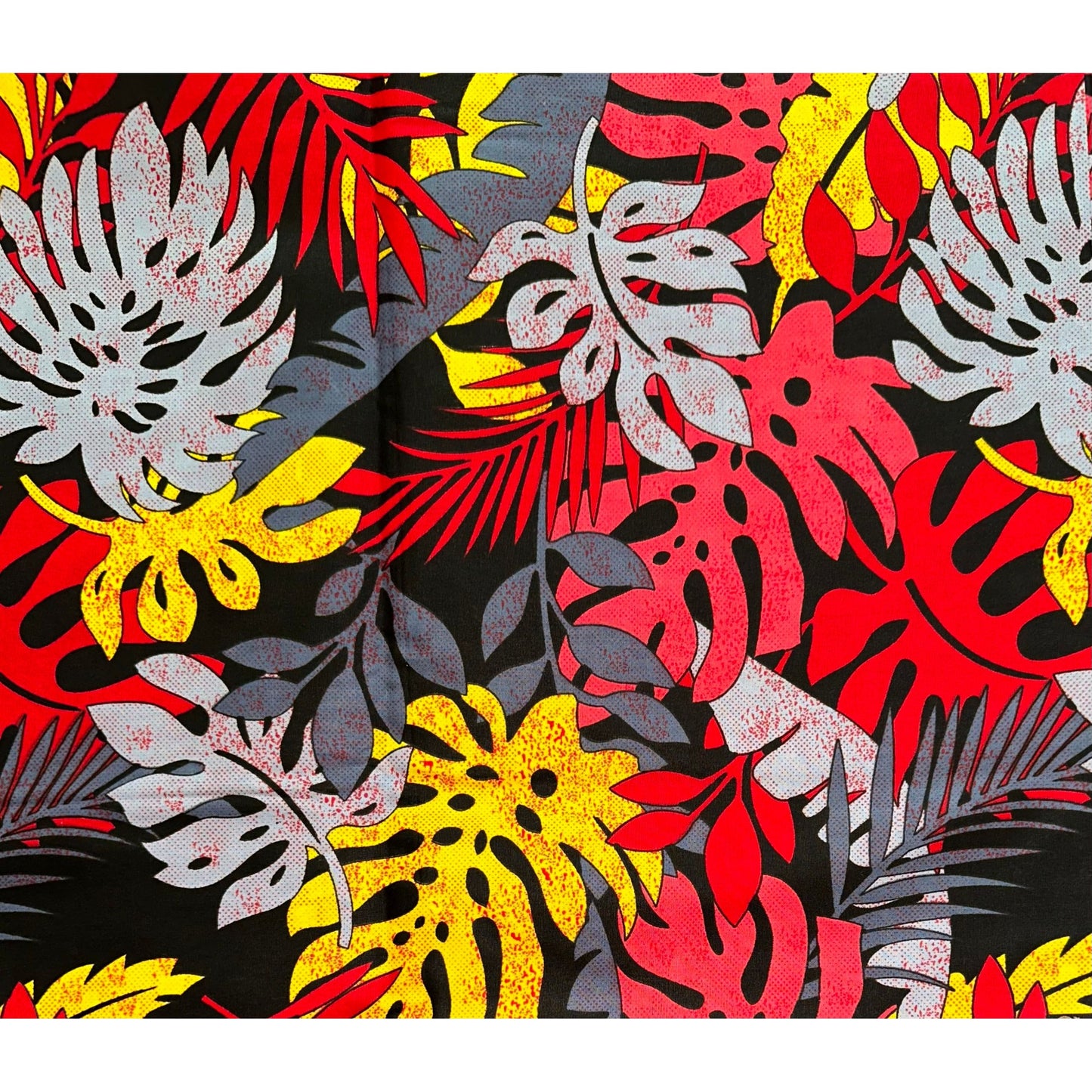 African Print Fabric/ Ankara - Pink, Yellow, Red, Gray, Black 'Pankshin Opulence' Design, YARD or WHOLESALE