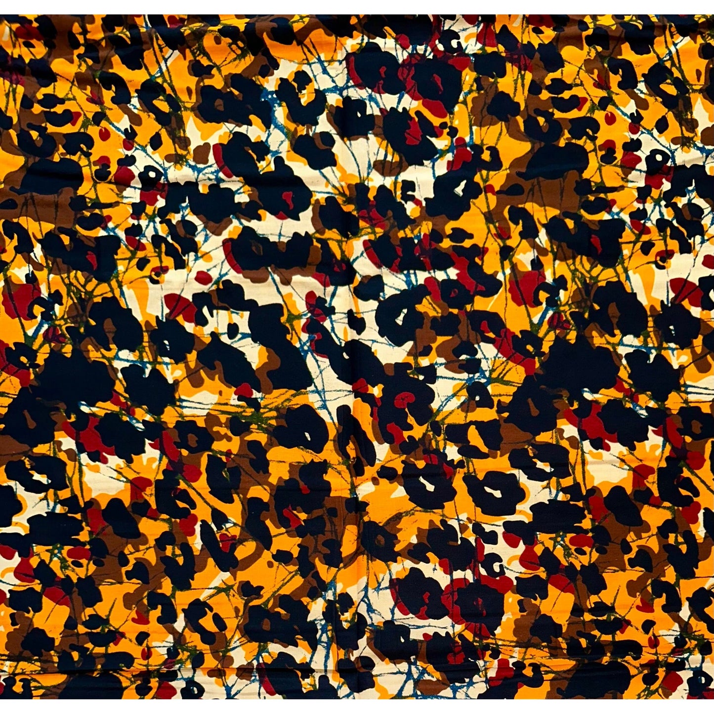 African Print Fabric/ Ankara - Black, Brown, Orange ‘Crazy, Sexy, Cool', YARD or WHOLESALE