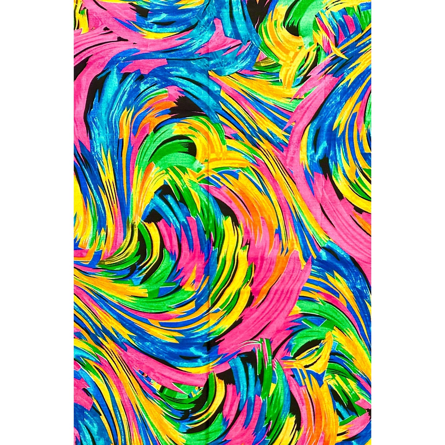 African Print Fabric/ Ankara - Pink, Blue, Yellow, Green, Orange "Tado Lumina", Yard or Wholesale