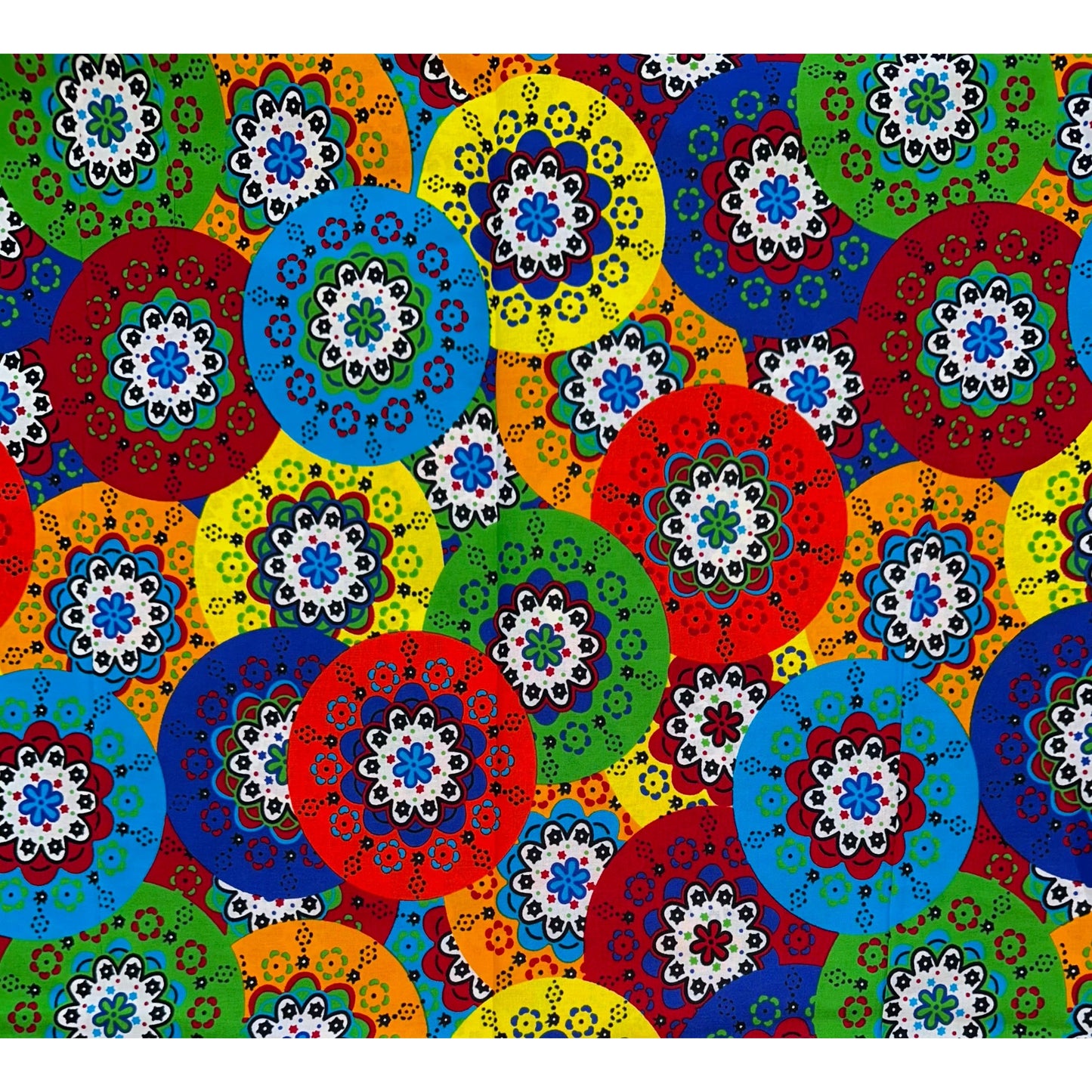 African Print Fabric/ Ankara - Multicolored 'If Happy Was A Fabric' Design, YARD or WHOLESALE