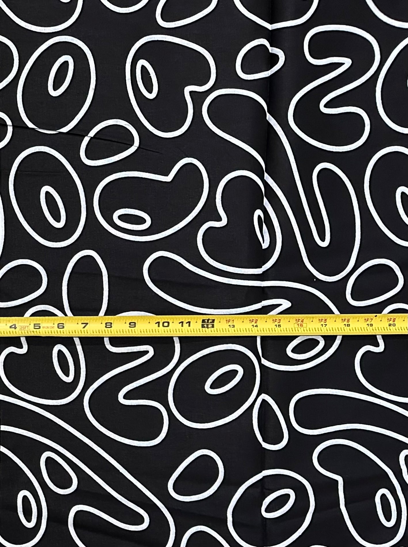 African Print Fabric/ Ankara - Black, White 'Monochrome Mischief', Per Yard or Wholesale