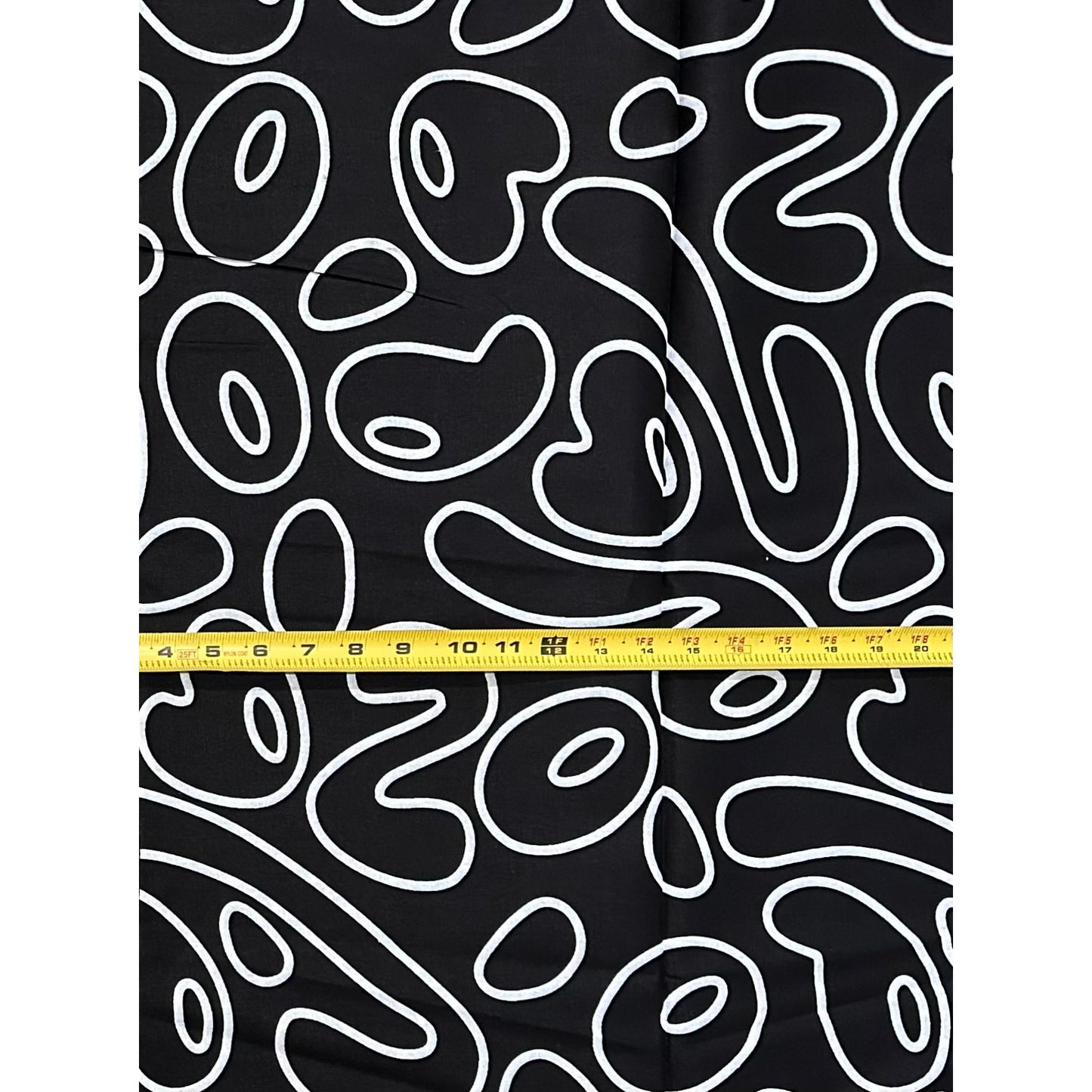 African Print Fabric/ Ankara - Black, White 'Monochrome Mischief', Per Yard or Wholesale
