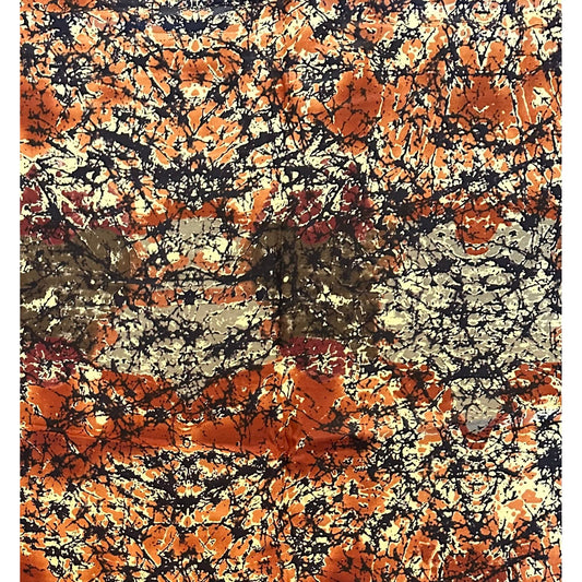 African Print Fabric/ Ankara - Shades of Brown, Beige, Black ‘It’s Getting Kinda Hectic', YARD or WHOLESALE