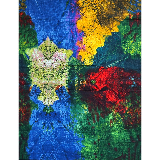 African Print Fabric/ Ankara - Multicolored 'Full Life' Design, Yard or Wholesale