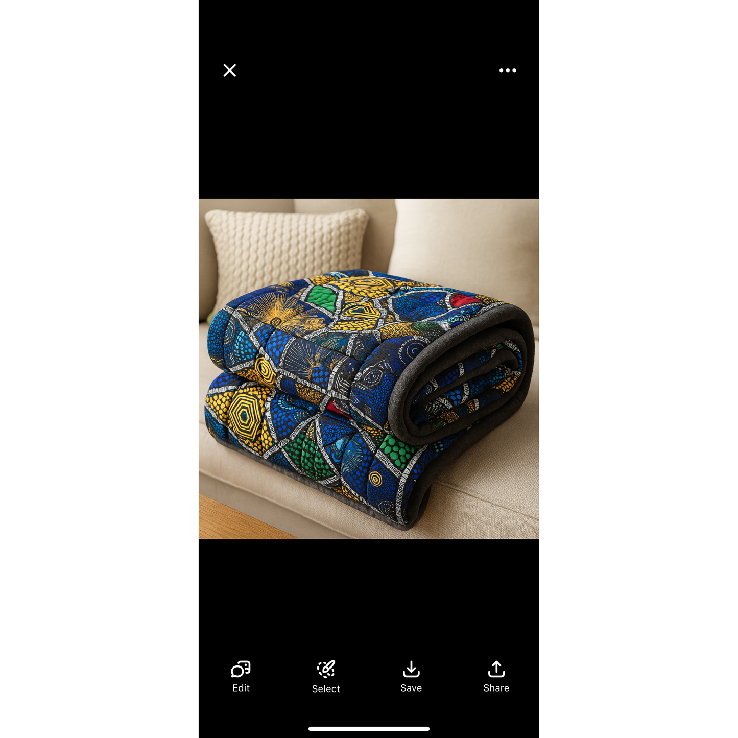 African Print Fabric/ Ankara - Blue, Red, Gray, Green 'Adaeze', YARD or WHOLESALE