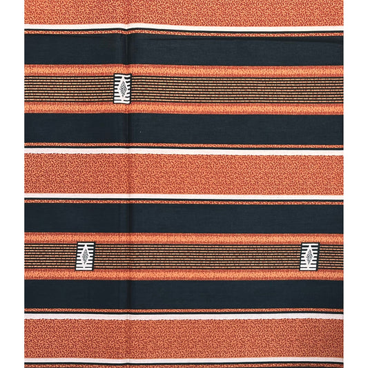 African Print Fabric/ Ankara - Brown, Dark Green, Beige 'Soft Static' Design, YARD or WHOLESALE