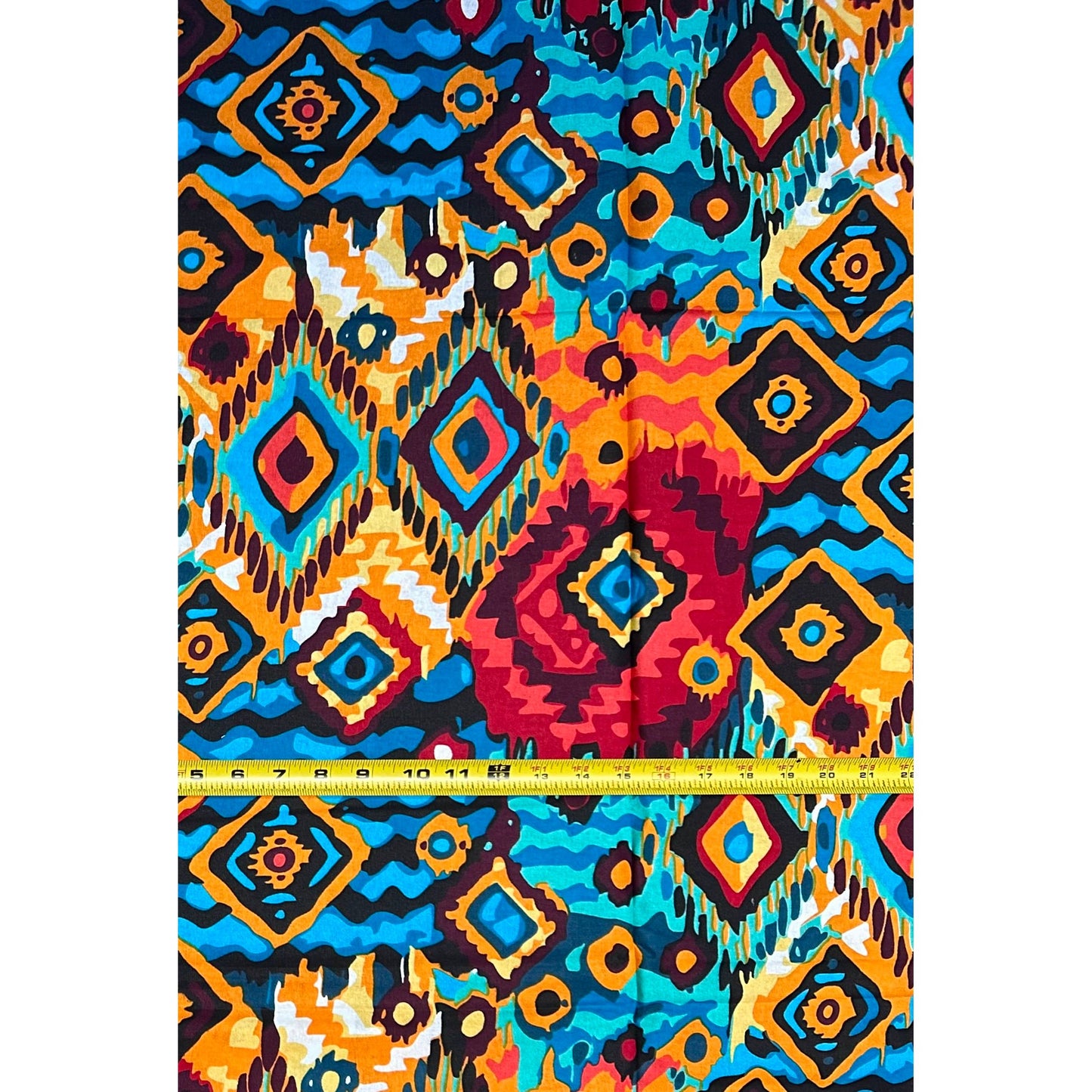 African Print Fabric/ Ankara - Multicolored 'The Fifth Masquerade', YARD or WHOLESALE