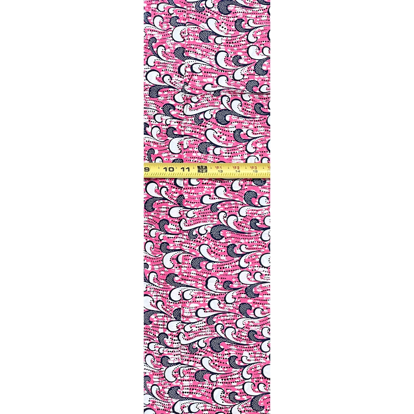 African Print Fabric/ Ankara - Pink, Navy 'Wind Beneath My Wings', 1 Yard