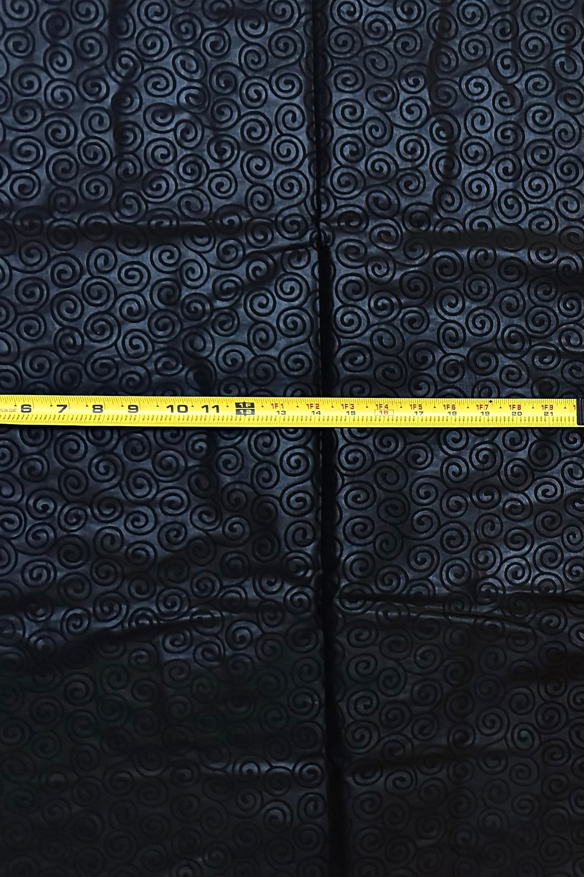 African Print Fabric/ Ankara - Solid Black, Embossed “Obsidian Swirl” Per Yard or Wholesale