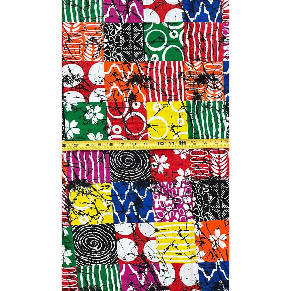 African Print Fabric/ Ankara - Multicolored 'Pieces of Everywhere', YARD or WHOLESALE