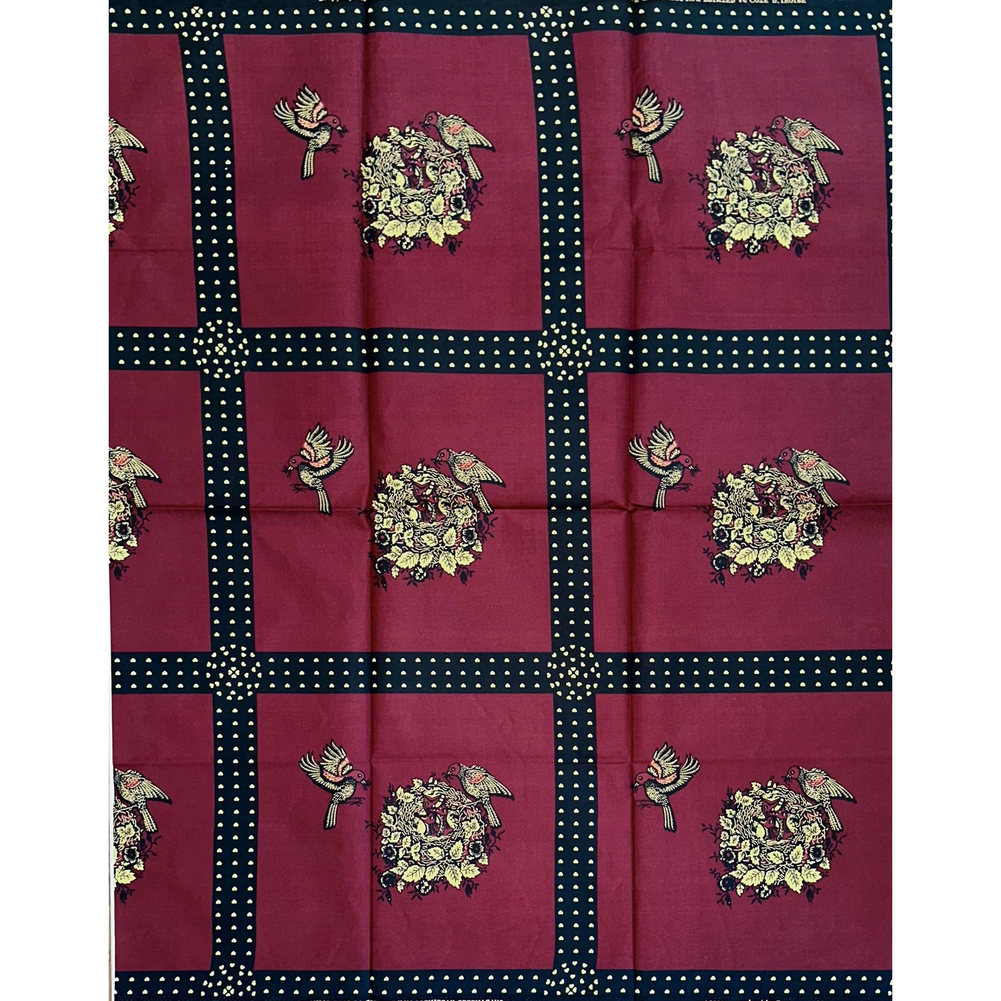African Print Fabric/ Ankara - Brown, Beige, Black 'Mapendo Check', 1 Yard