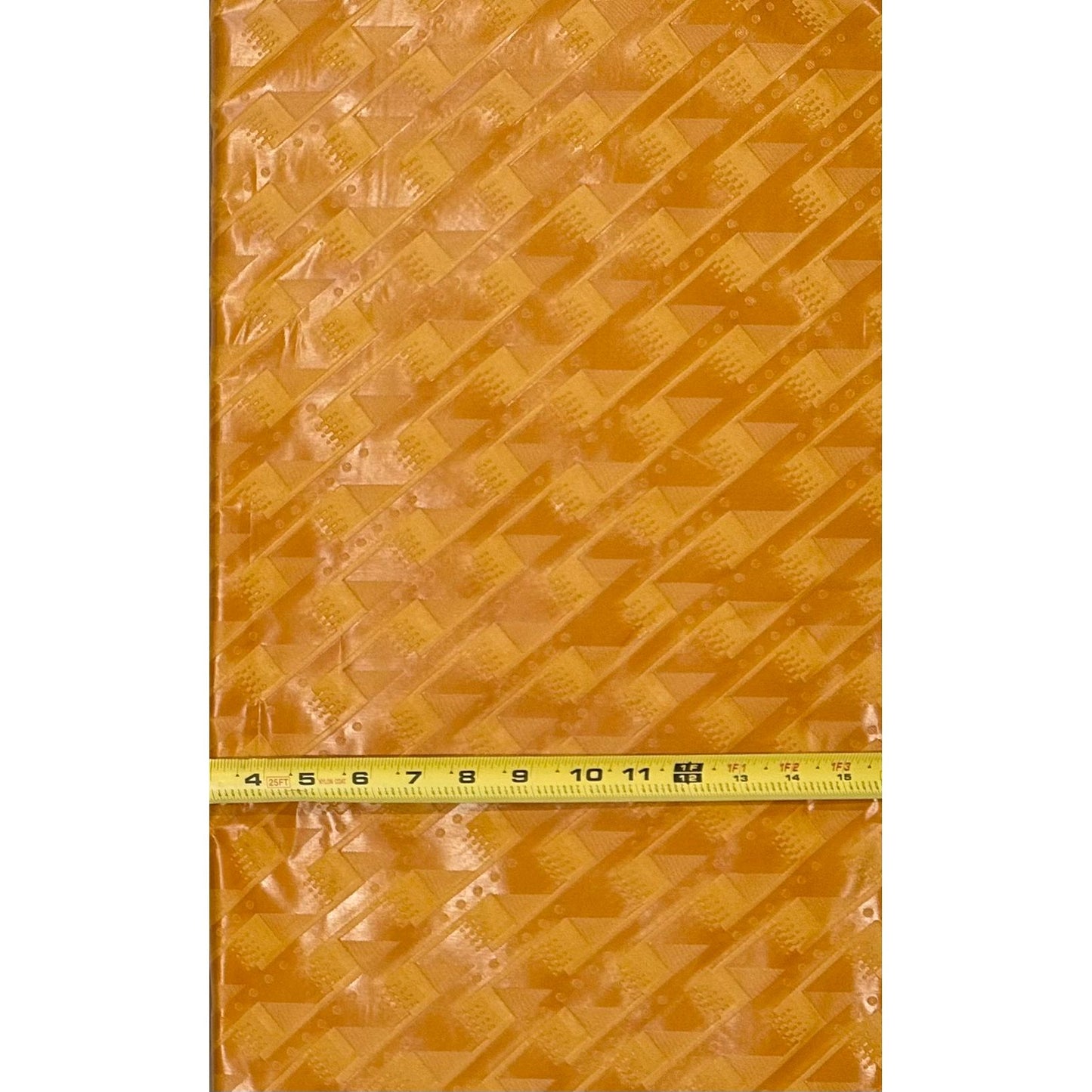 African Bazin (Brocade) Fabric - Gold “Aurum”, Per Yard