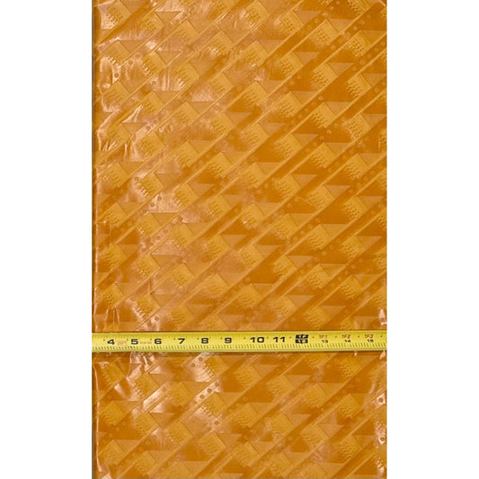 African Bazin (Brocade) Fabric - Gold “Aurum”, Per Yard