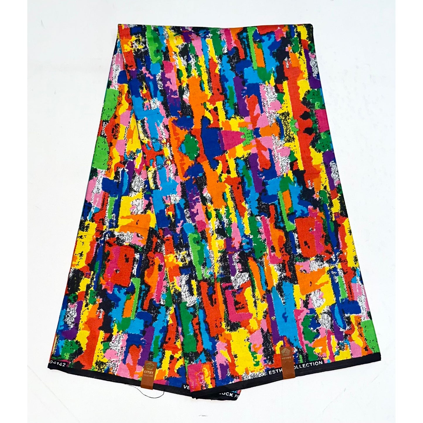 African Print Fabric/ Ankara - Multicolored 'Color Riot' Design, Yard or Wholesale