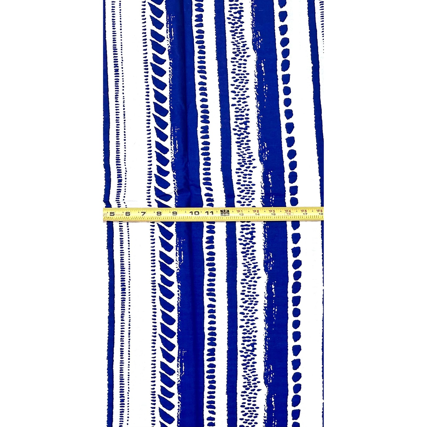 African Print Fabric/ Ankara - Blue, White 'Salt & Story', Yard or Wholesale