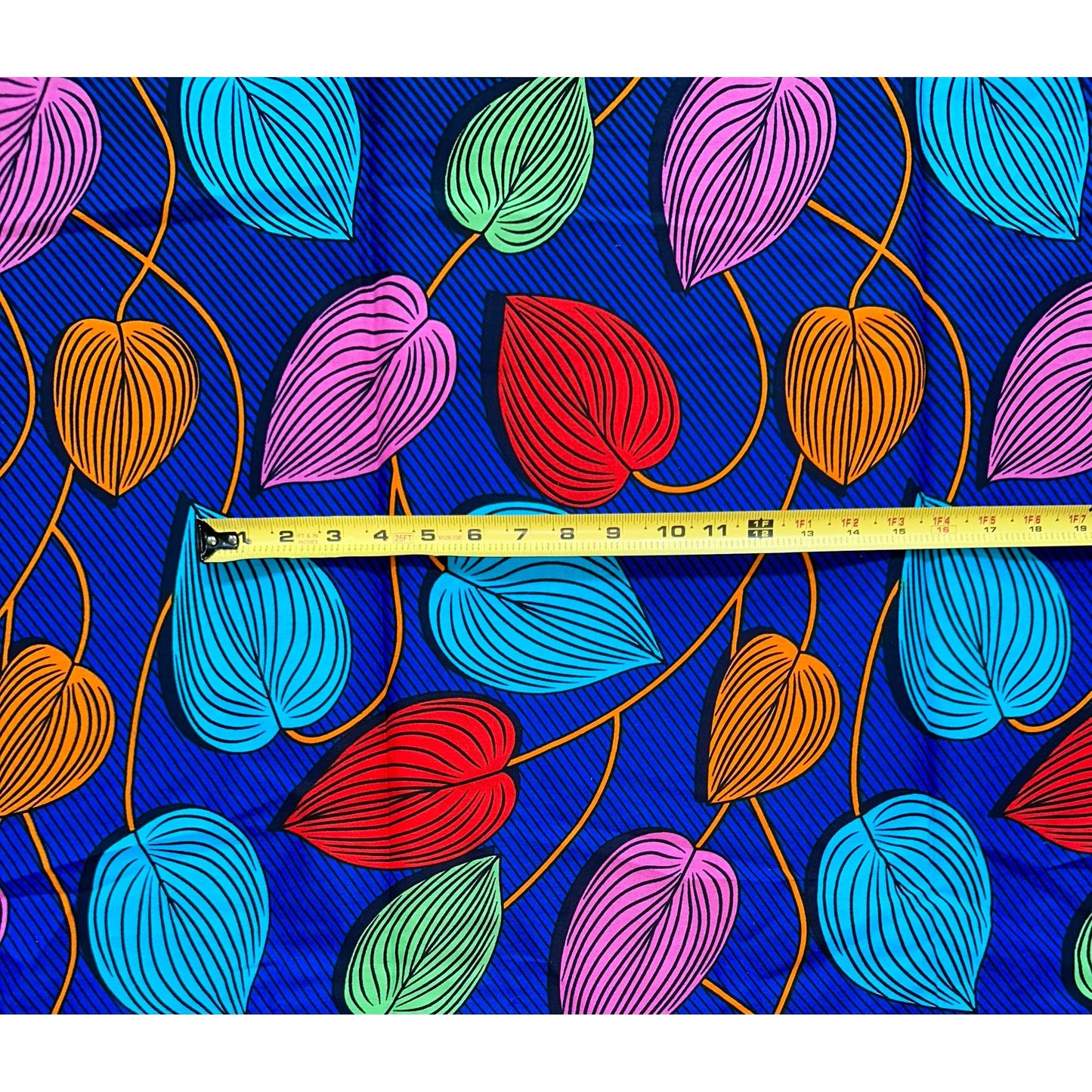 African Print Fabric/ Ankara - Blue, Red, Orange, Pink, Green 'Enitan', YARD or WHOLESALE