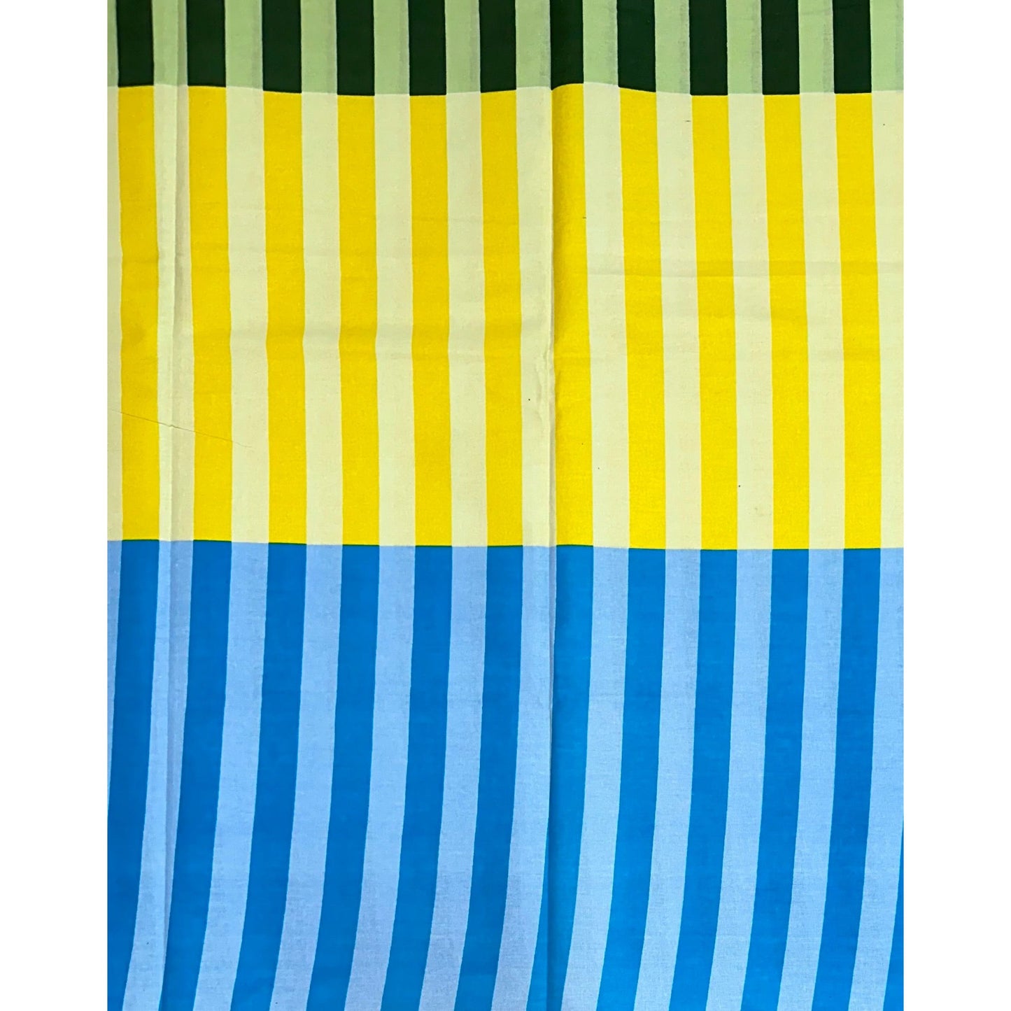 African Print Fabric/ Ankara - Yellow, Green, Blue 'Gradients of Grace' Design, YARD or WHOLESALE