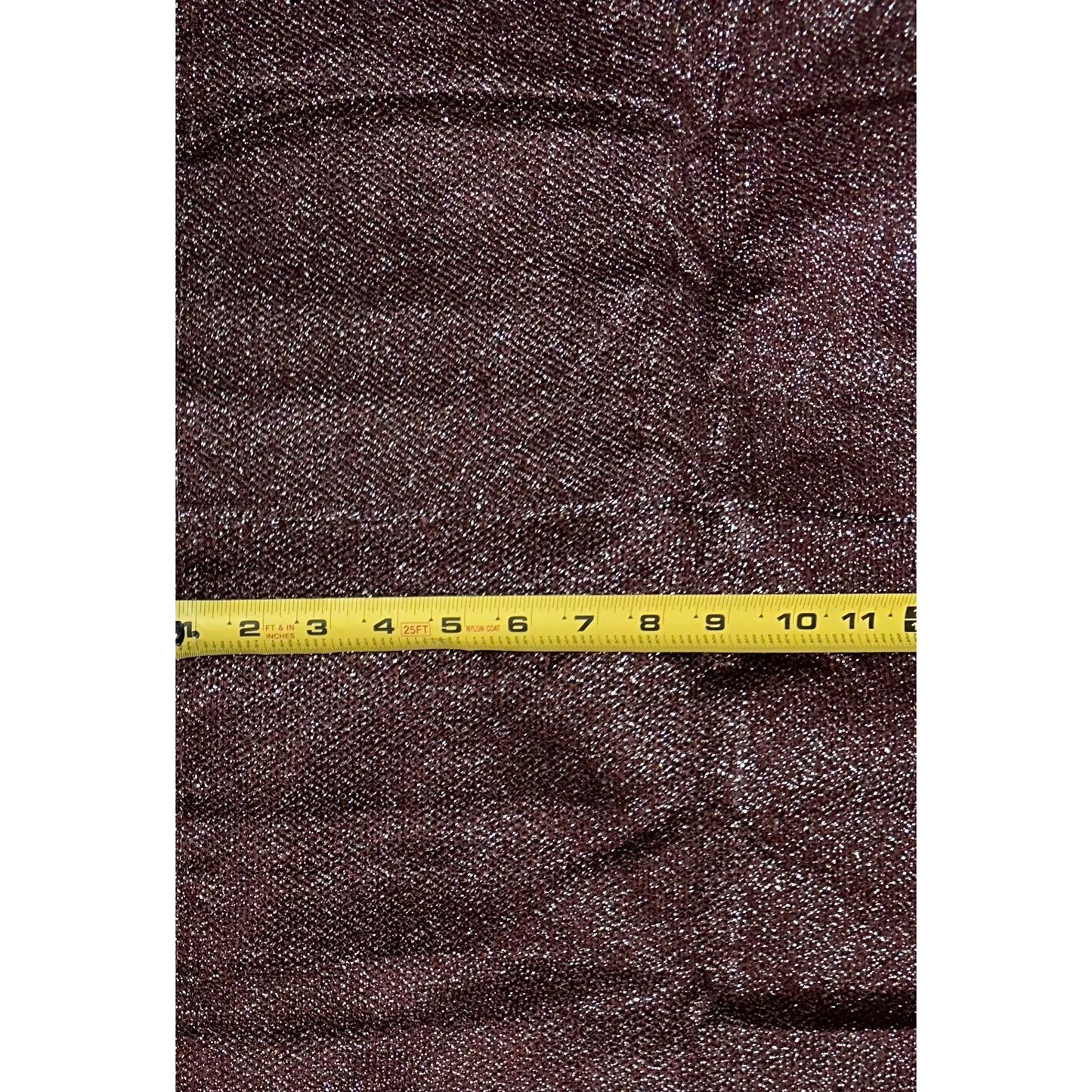 African Fabric/ Woven, Kente - Brown & Metallic Silver “Asase Sika”, ~2 Yards