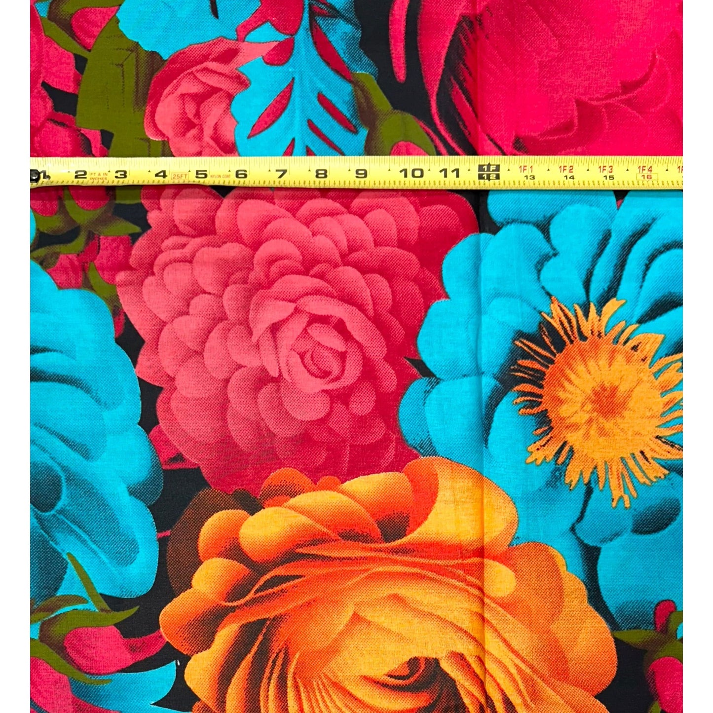 African Print Fabric/Ankara - Blue, Red-Pink, Orange, Green 'Blossom Republic', YARD or WHOLESALE