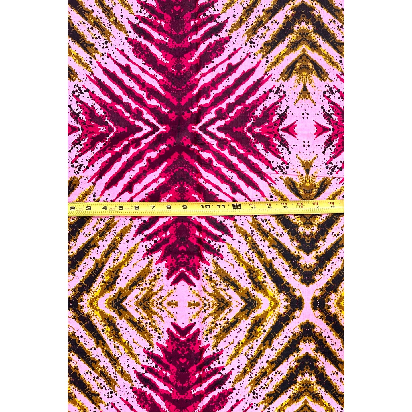African Print Fabric/ Ankara - Pink, Fuchsia, Burgundy, Brown 'Better Together' Design, YARD or WHOLESALE