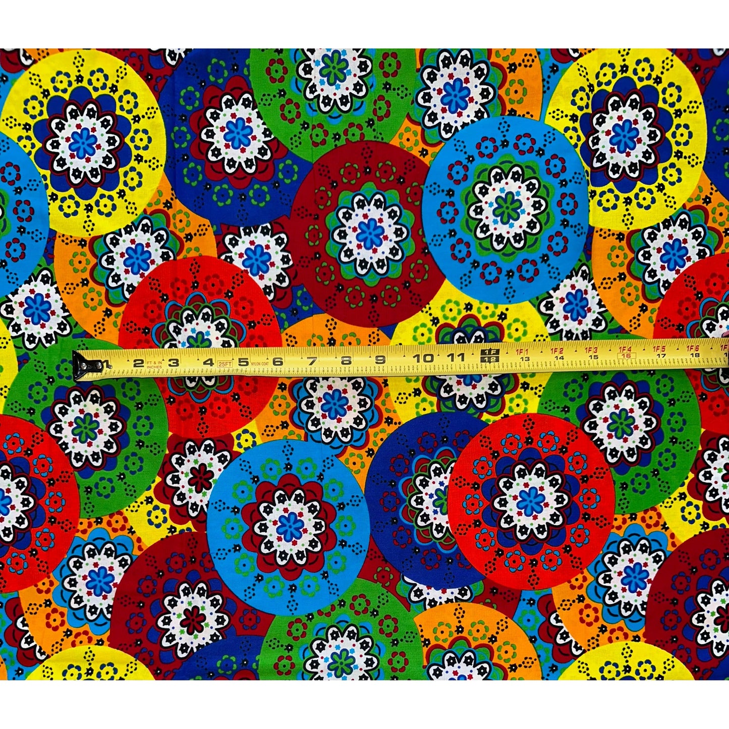 African Print Fabric/ Ankara - Multicolored 'If Happy Was A Fabric' Design, YARD or WHOLESALE