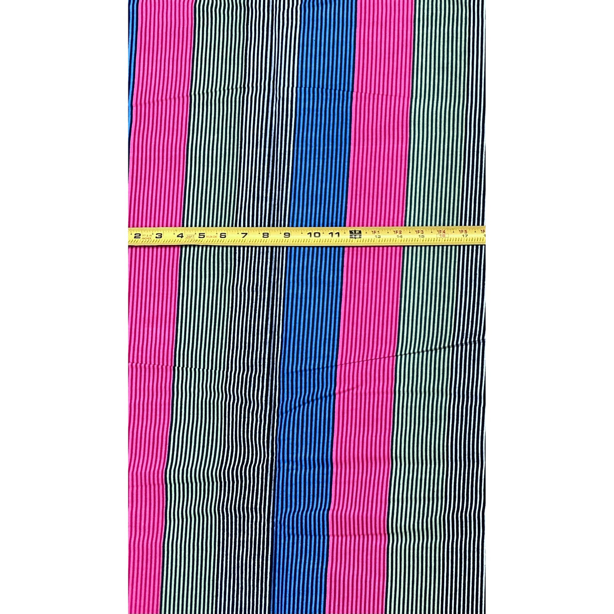 African Print Fabric/ Ankara - Pink, Green, Blue 'Good Company', YARD or WHOLESALE