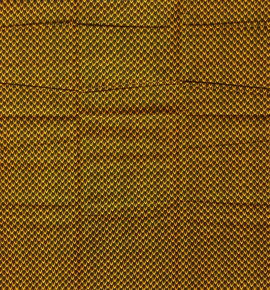 African Print Fabric/ Ankara - Dark Red, Marigold "Azubuike", YARD or WHOLESALE