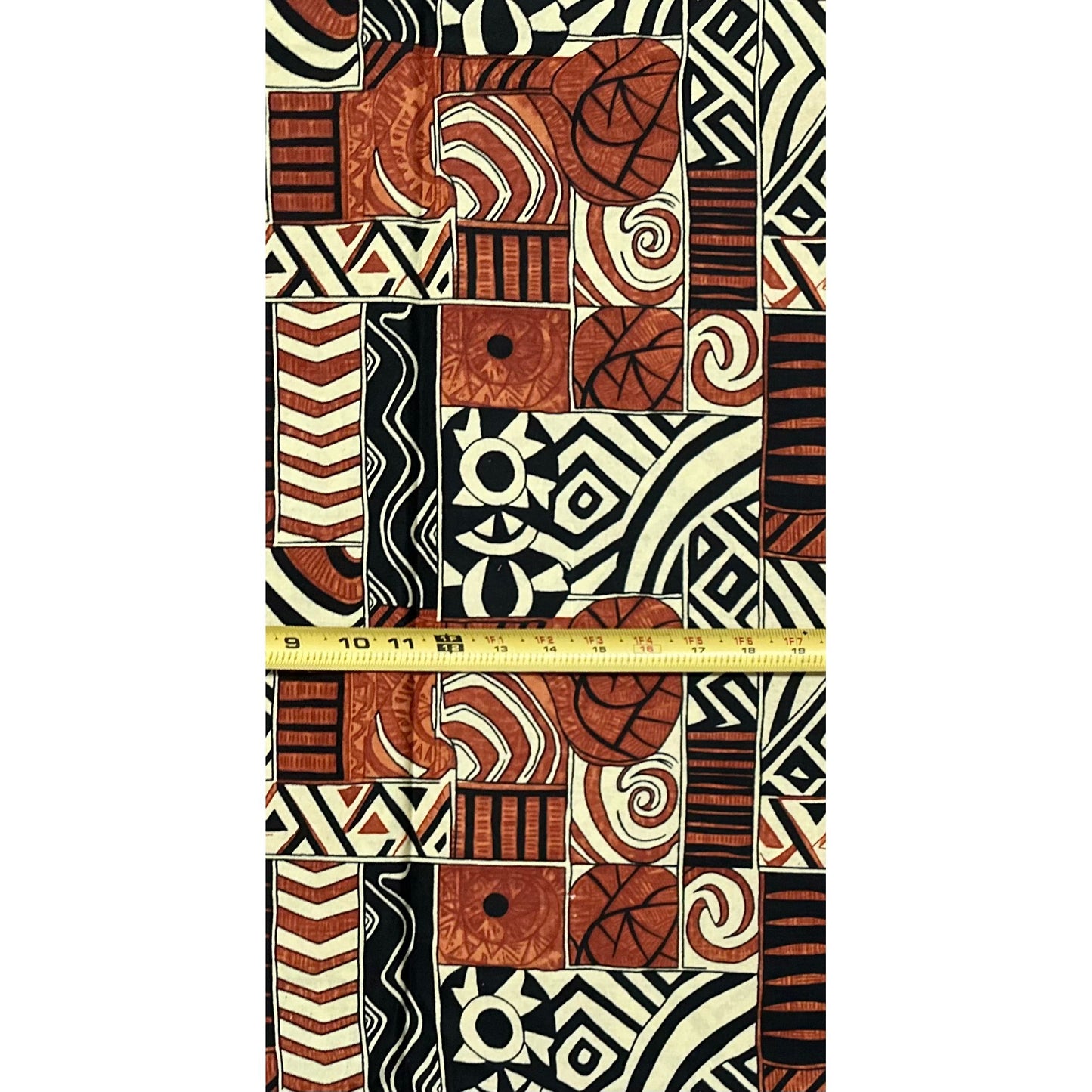 African Print Fabric/ Ankara - Brown, Black, Beige 'Somebody’s Ancestor' Design, Yard or Wholesale
