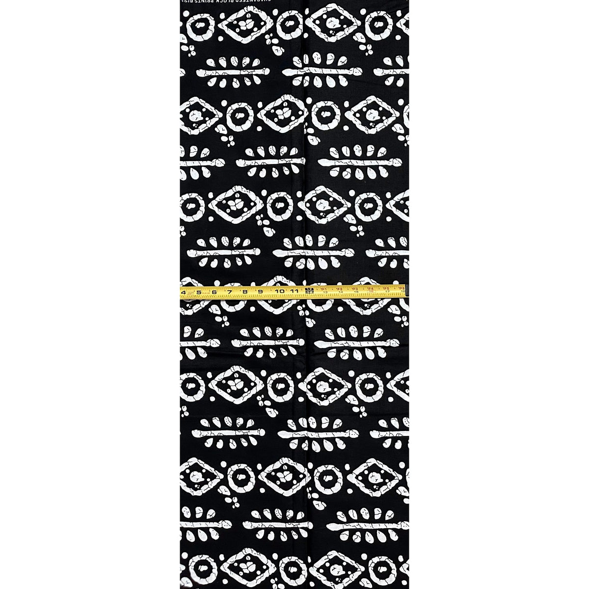 African Print Fabric/ Ankara - Black, White 'Simple Truths' Design, YARD or WHOLESALE
