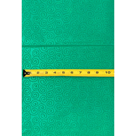 African Print Fabric/ Ankara - Solid Green, 1 YARD