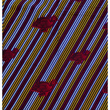 African Print Fabric/ Ankara - Red, Marigold, Blue 'Kori Bird” YARD or WHOLESALE
