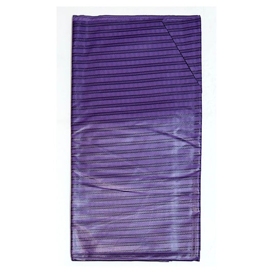 African Bazin (Brocade) Fabric - Purple, Per Yard