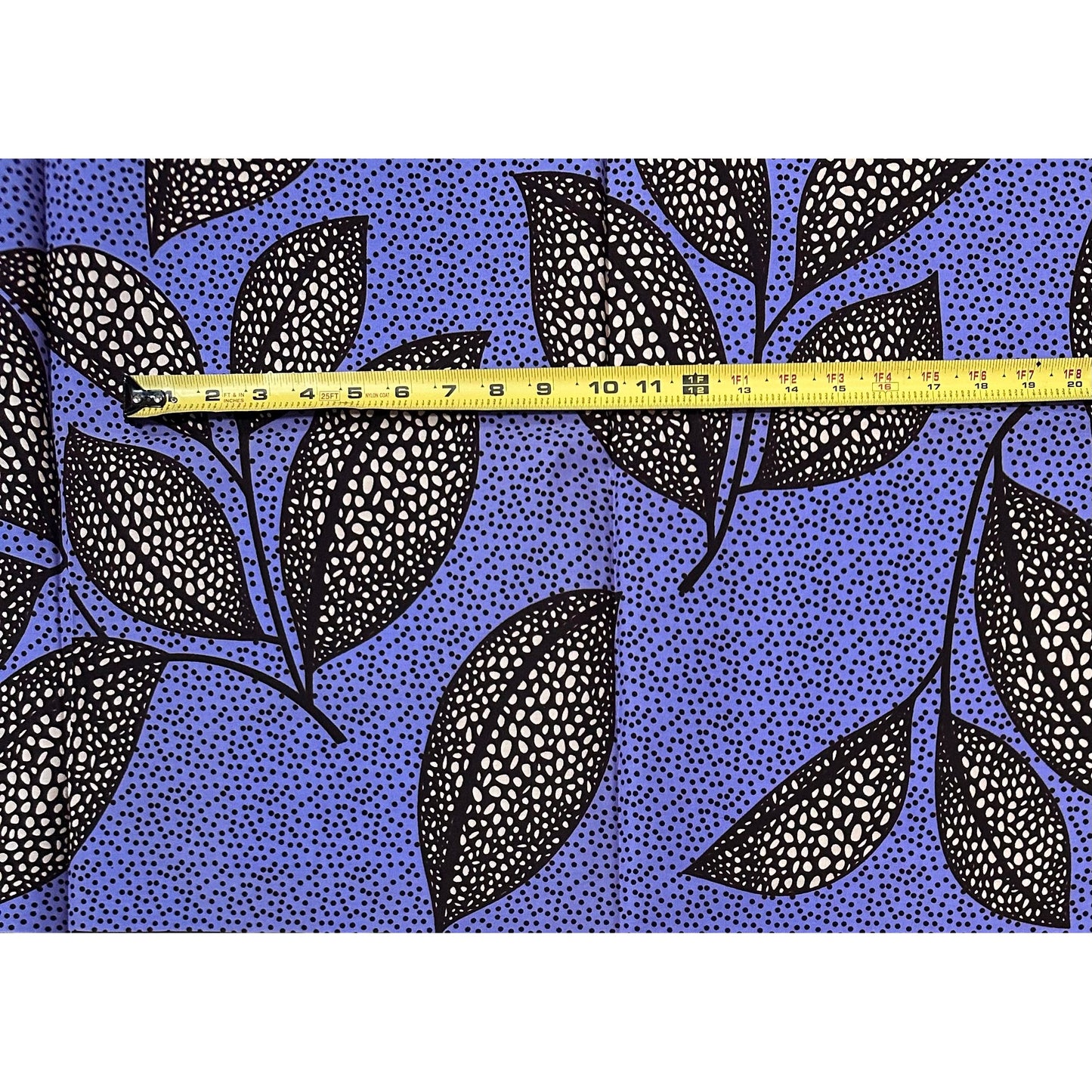 African Print Fabric/Ankara - Purple, Brown "Midnight in Mali" Design, 1 Yard